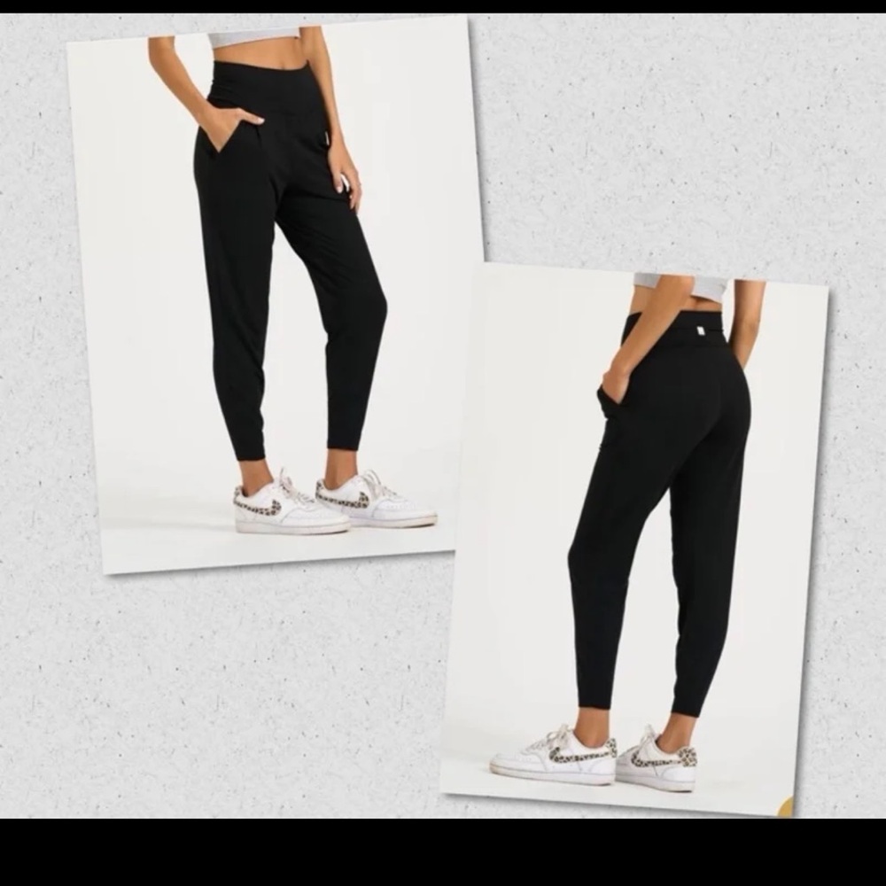 Vuori Lux Harem Jogger Pants size Medium in Charcoal Grey Heathered - Picture 8 of 12